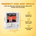 Sengoku CTN-110 KeroHeat Chauffage radiant portable au kérosène, 10 000 BTU