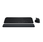 Logitech MX Keys S Combo - Performance Wireless Keyboard and Mouse with Palm Rest- Black