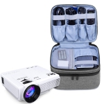 Carrying Bag for Mini Projector, Portable Case for Projector and Accessories, Storage Bag Compatible with Abox T22 (Bag Only), Gray