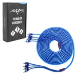 Skar Audio 17ft 4-Channel Twisted Pair RCA Interconnect Cable