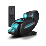 Medfinity Heated Full Body Massage Chair with Voice Control Faux Leather Massage Recliner with USB Charging - Black