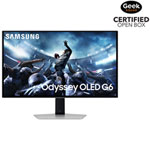 Open Box - Samsung Odyssey 27" 1440p QHD OLED Monitor (LS27DG602SNXZA) - FreeSync - 0.03ms GTG - 360Hz - Silver