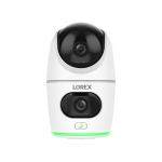 Lorex 2K Dual Lens Indoor Wi-Fi Security Camera | Auto-Tracking | 360° Pan-Tilt | Person & Pet Detection | IR Night Vision | 2-Way Talk | Cloud & 32GB Local Storage