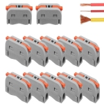 Electrical Connection Block Connection Terminal Cable Connector Conductor Clamp with Actuation Lever Bilateral Can Be Freely Combined Spring Pressure Lever for Cables