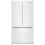 Bouton à remous 36" 25.2 Cu. Ft. Réfrigérateur de porte français (WRFF3036RW) - blanc