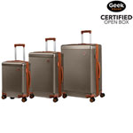 Open Box - Champs Dream Collection 3-Piece Hard Side Expandable Luggage Set - Sand