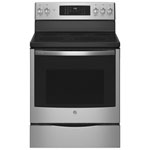 GE Profile 30" 6.2 Cu. Ft. 5-Burner Freestanding Electric Range (PCB900YVFS) - Stainless Steel