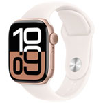Koodo Apple Watch Series 10 (GPS + Cellular) 42mm Rose Gold Aluminum Case with Light Blush Sport Band - Medium/Large - Monthly Tab Payment