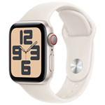 Koodo Apple Watch SE (GPS + Cellular) 40mm Starlight Aluminum Case with Starlight Sport Band - Medium/Large - Monthly Tab Payment