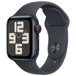 Koodo Apple Watch SE (GPS + Cellular) 40mm Midnight Aluminum Case with Midnight Sport Band - Medium/Large - Monthly Tab Payment