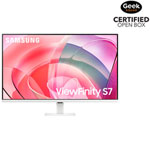 Open Box - Samsung 32" 4K UHD VA LCD Monitor (LS32D701EANXZA) - HDR10 - Flicker-Free/Blue Light - Warm White