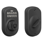 Schlage BE365 PLY 622 Keypad Electronic Deadbolt, Matte Black