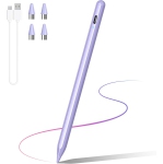 Stylus stylo pour écrans tactiles, compatible pour Android et iOS Comprimé/Phone, Crayon Stylus rechargeable pour Apple/Android/Tablet, Purple