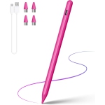 Stylus Pen for Touch Screens, Compatible for Android and iOS Tablet/Phones, Rechargeable Stylus Pencil for Apple/Android/Tablet,Candy Pink