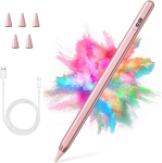 Stylus Pen for iPad, Active Pencil for Apple iPad 10th/9th/8th/7th/6th Generation, iPad Pro 11/12.9 inch, iPad Air 5th/4th/3th Gen, Rose Gold