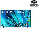 Open Box - Sony Bravia 3 75" S30B Series 4K UHD HDR LED Smart Google TV (K75S30B) - 2024