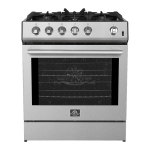 Forno Leonardo 30" Gamme de gaz en acier inoxydable