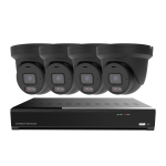 CTVISION 5MP Wired Two Way Audio Security Camera System, 4 Camera Surveillance Kit Outdoor DIY 1TB HDD Included for Home Business Security Camera System