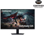 Open Box - Samsung Odyssey G5 27" 1440p QHD IPS LCD Gaming Monitor - G-Sync/FreeSync - 1ms GTG - 180Hz