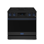 Gordon Ramsay by THOR Kitchen 36 Inch Professional Electric Range with Tilt Panel Touch Control in Black/Navy Blue