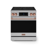 Gordon Ramsay by THOR Kitchen 30 Inch Professional Electric Range with Tilt Panel Touch Control in Stainless Steel/Rose Gold