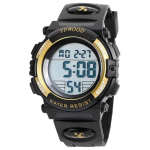 Colour: Black-gold Kids Digital Watch