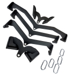 GFF Urethane 5-Piece Lat Pull-Down Attachment Set - Ergonomic Urethane Hand Grips