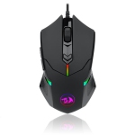 Redragon M601 RGB Gaming Mouse Backlit Wired Ergonomic 7 Button Programmable Mouse Centrophorus with Macro Recording & Weight Tuning Set 7200 DPI for Windows PC (Black)