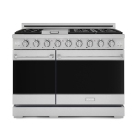 Gordon Ramsay by THOR Kitchen 48 Inch Professional Gas Range with Double Oven in Stainless Steel