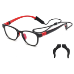 Colour: [Black Red/Lens width, 44 Millimeters]