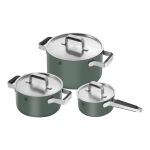 ZWILLING Pure Ensemble d'articles de cuisine, 6 Pièce 18/10 Acier inoxydable, vert