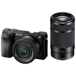 Sony Alpha 6100 APS-C Caméra sans miroir avec 16-50mm & 55-210mm Objectifs - noir
