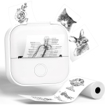 Phomemo T02 Bluebooth Mini Printer Portable Thermal Printer Inkless Sticker Printer for Study Graphics, Anatomical Diagrams, Photos, Students