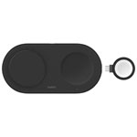 Belkin 3in-1 15W Qi2 sans fil USB-C Plaque de recharge - noir