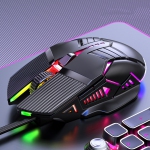 Luminous Wired Mouse Mechanical Mute Gaming Mouse Wired Pc Gaming Mice Portable Computer Mouse for Laptop Pc Mouse Computer Mice (Black)