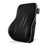 ObusForme Lumbar Support Memory Foam Back Rest with Dual Adjustable Straps – Ergonomic Cushion for Office Chair, Home Seating, Gaming Chair Removeable Washable Cover