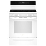 Open Box - Whirlpool 30" 5.3 Cu. Ft. Convection Freestanding Electric Range (YWFES7530RW) - White - Perfect Condition