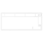 HyperX Alloy Rise 75 Top Plate & Knob - White