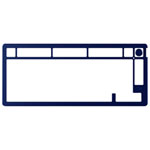 HyperX Alloy Rise 75 Top Plate & Knob - Navy