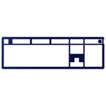 HyperX Alloy Rise Full-Size Top Plate & Knob - Navy