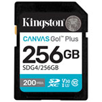 Kingston Canvas Go! Plus 256GB 200MB/s U3 V30 SDXC Memory Card