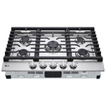 Open Box - LG 30" 5-Burner Gas Cooktop (CBGJ3023S) - Stainless Steel - Scratch & Dent