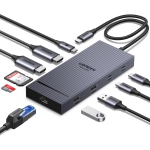 UGREEN Revodok Pro 10-in-1 USB C dock with dual 4K HDMI, 100W PD charging, Gigabit Ethernet, SD/TF card reader and USB ports for laptops