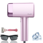 Hair Removal Device, 0.5 sec/flash, 17J High Energy IPL Hair Removal Device with Ice Cooling System, 5 Energy Levels, Hair Removal Device for Face, Arms, Legs (Purple)