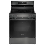 Open Box - Frigidaire 30" 5.3 Cu Ft Fan Convection 5-Element Electric Air Fry Range (FCRE308CAD) - Black Stainless -Scratch & Dent