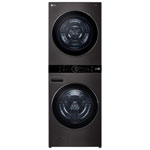 Open Box - LG WashTower 5 Cu Ft Electric Washer & 7.8 Cu Ft Heat Pump Dryer Laundry Centre (WKHC252HBA) - Black -Perfect Condition