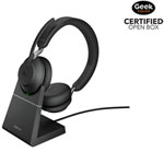 Open Box - Jabra Evolve2 65 On-Ear Passive Noise Cancelling Truly Wireless Bluetooth 5.0 Headset with Mic (26599-989-889)