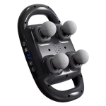 Massager for pain relief in back, legs, neck, shoulders and body, massage gun deep tissue, muscle massager 20 intensities and 6 massage modes, 4 head back