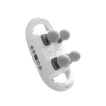 Massager for pain relief in back, legs, neck, shoulders and body, massage gun deep tissue, muscle massager 20 intensities and 6 massage modes, 4 head back——White