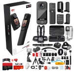 SJCAM C300 4K Dual Touchscreen Action Camera Accessory Bundle